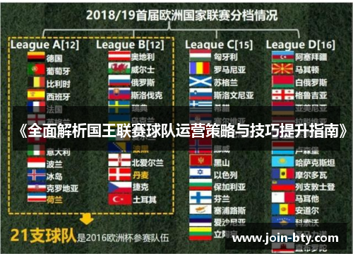 《全面解析国王联赛球队运营策略与技巧提升指南》